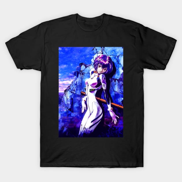 evangelion rei T-Shirt by syanart